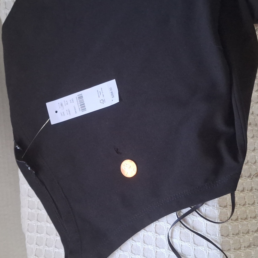 J.crew Black Colorblock Boatneck mixy dress XXS - Picture 3 of 4